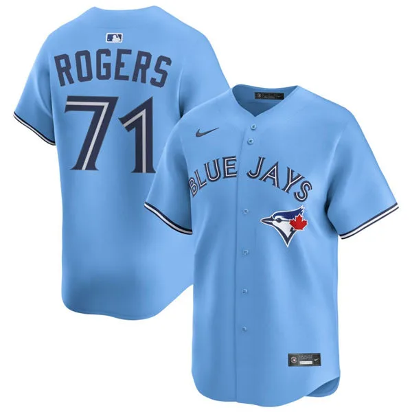 Mens Toronto Blue Jays #71 Tyler Rogers Nike Powder Blue Alternate Limited Jersey