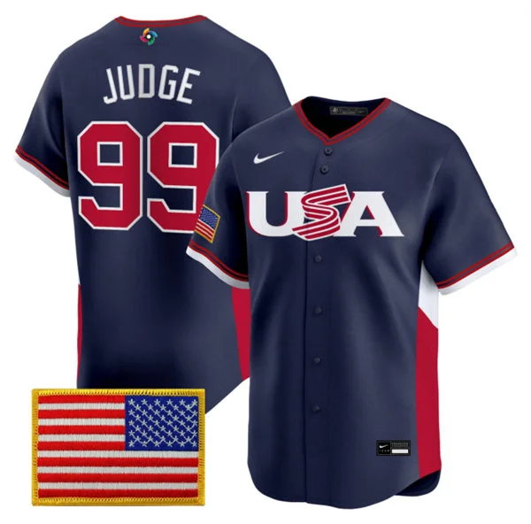 Team USA #99 Aaron Judge Nike Navy 2026 World Baseball Classic Limited Jersey