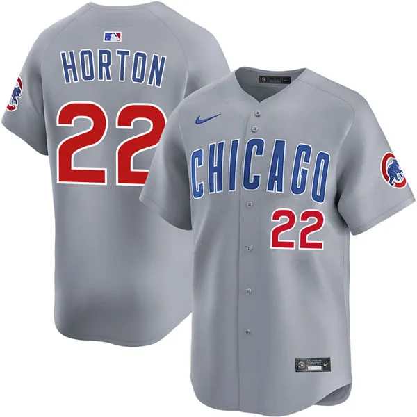 Mens Chicago Cubs #22 Cade Horton Nike Gray Road Limited Jersey