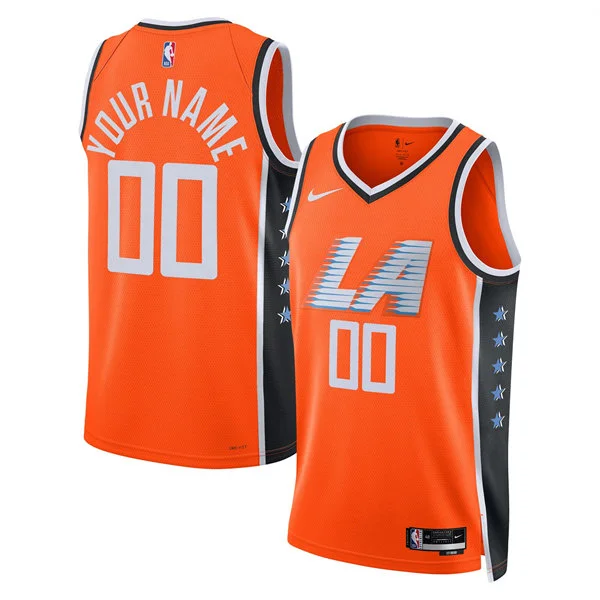 LA Clippers Custom Orange 2025-26 City Edition Swingman Jersey