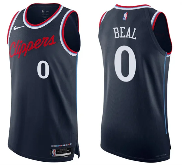 Mens LA Clippers #0 Bradley Beal  Nike Navy Icon Edition Swingman Jersey