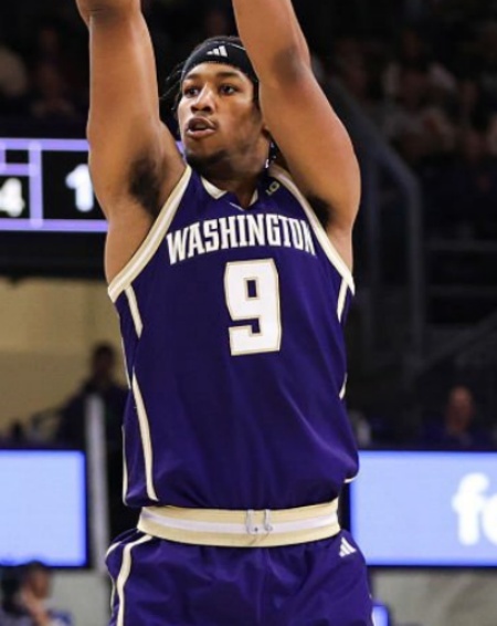 Washington Huskies #9 Wesley Yates III 2026 Purple College Basketball Game Jersey