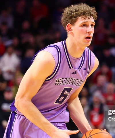 Washington Huskies #6 Hannes Steinbach 2026 Purple Retro College Basketball Game Jersey