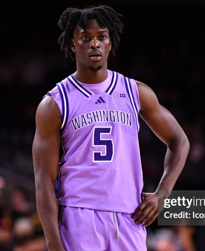 Washington Huskies #5 Zoom Diallo 2026 Purple Retro College Basketball Game Jersey