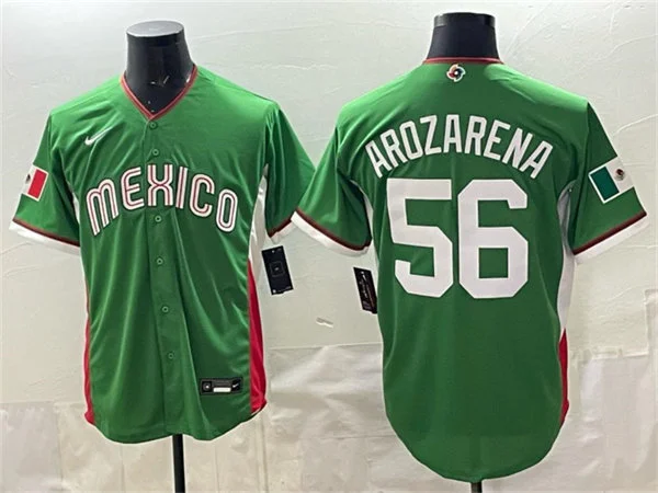 Mexico #56 Randy Arozarena Green 2026 World Baseball Classic Jersey