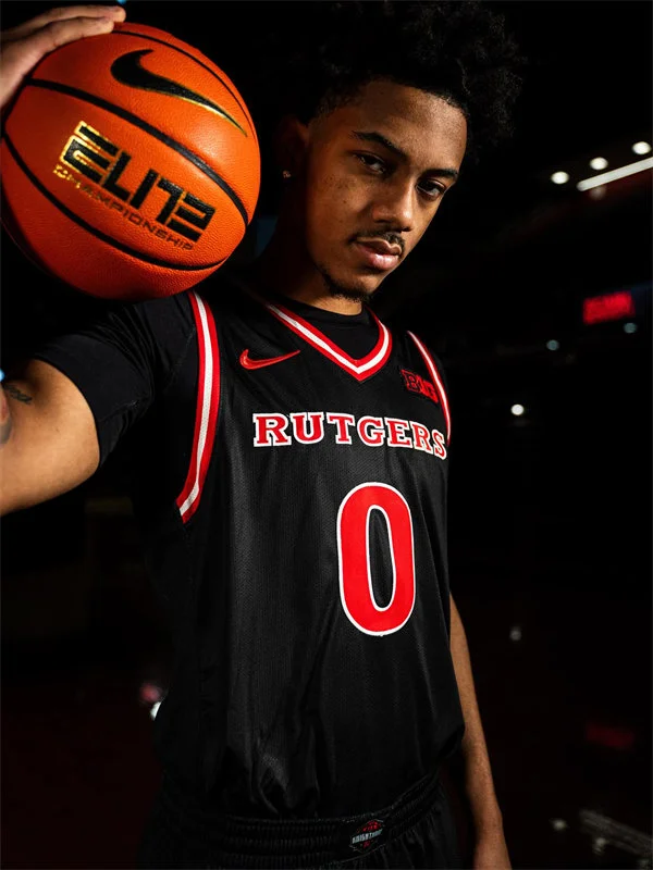 Rutgers Scarlet Knights Custom 2026 Nike Black Basketball Game Jersey