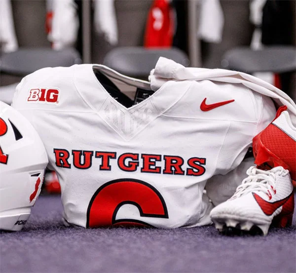 Rutgers Scarlet Knights Custom 2026 Nike White Football Game Jersey