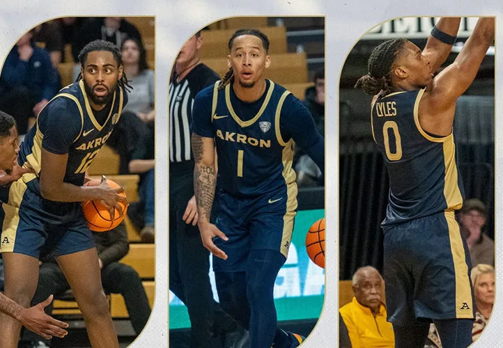 Akron Zips Custom Nike 2026 Navy Basketball Game Jersey