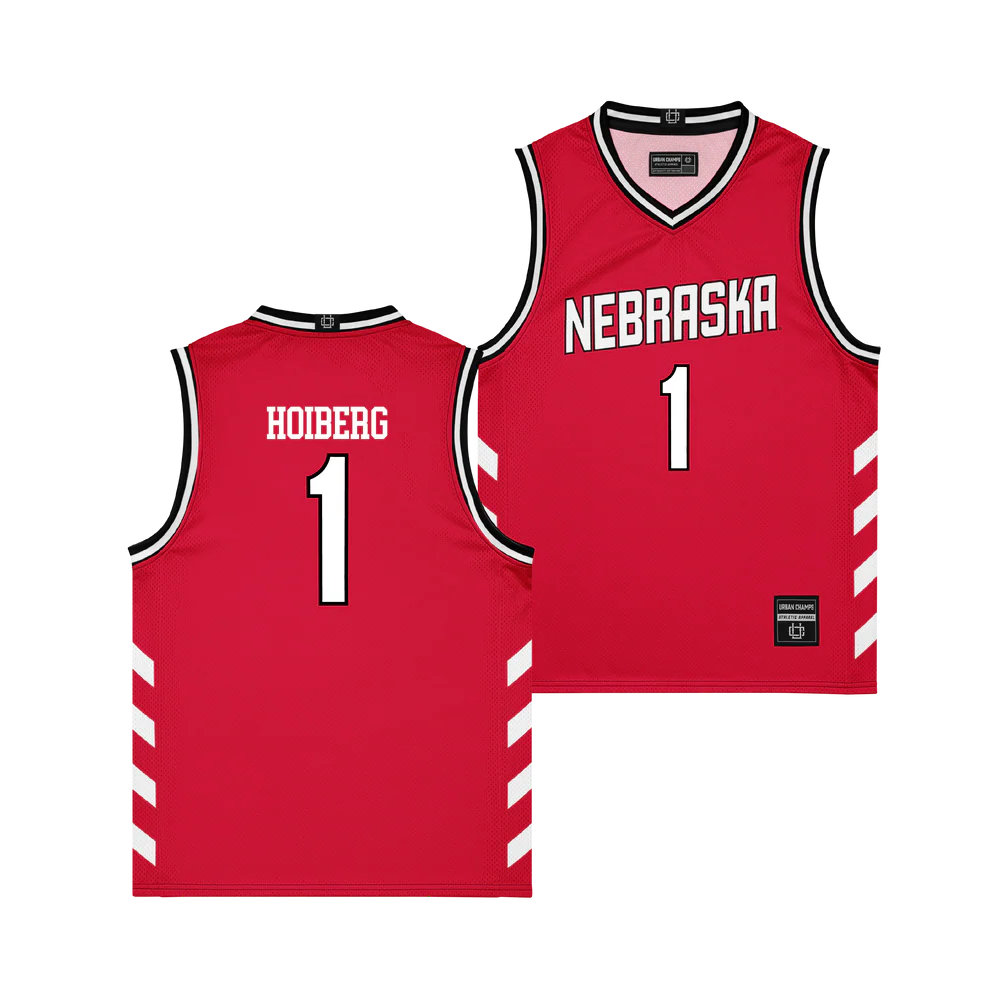 Nebraska Cornhuskers #1 Sam Hoiberg Scarlet 1996 Throwback Basketball Jersey