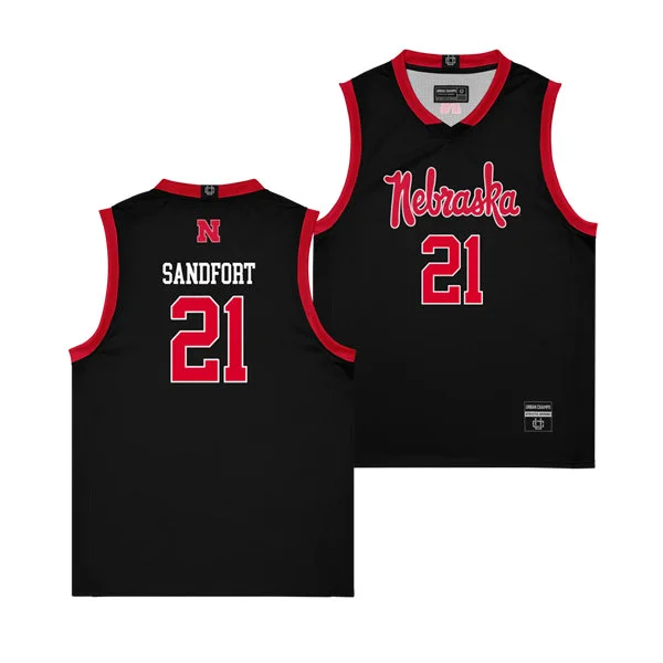 Nebraska Cornhuskers Custom 2026 Black Script Edition Basketball Jersey