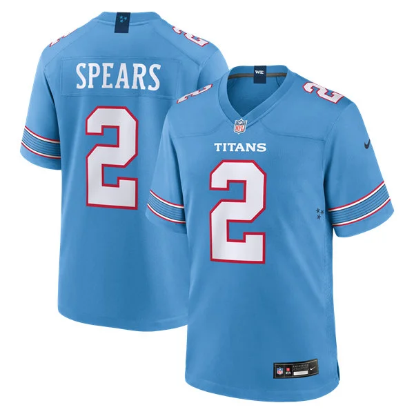 Mens Tennessee Titans #2 Tyjae Spears Nike 2026 Light Blue Vapor F.U.S.E. Limited Jersey