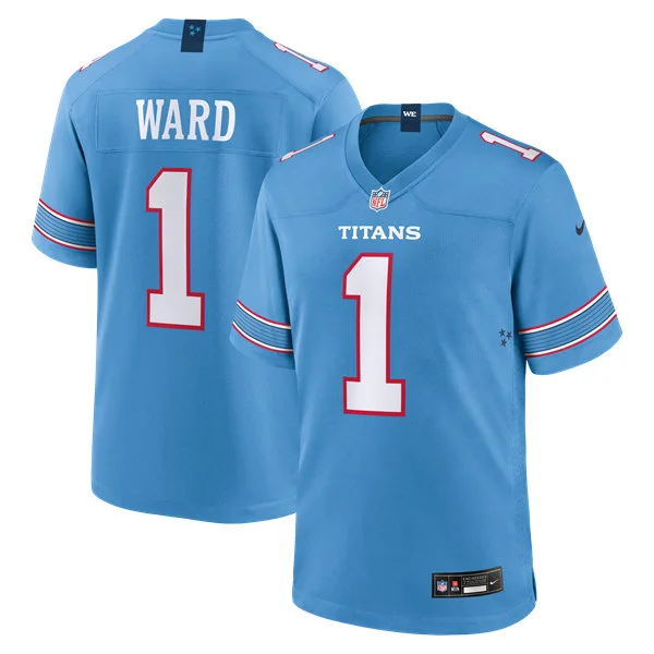 Mens Tennessee Titans #1 Cam Ward Nike 2026 Light Blue Vapor F.U.S.E. Limited Jersey