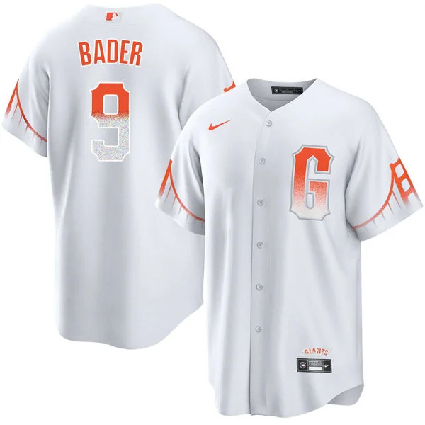 Mens San Francisco Giants #9 Harrison Bader Nike White City Connect Limited Jersey