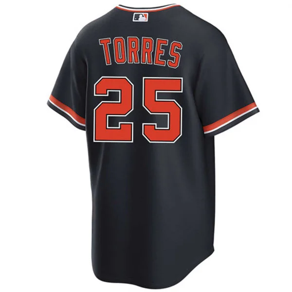 Men's Detroit Tigers #25 Gleyber Torres Nike 2026 Navy Alternate Limited Jersey