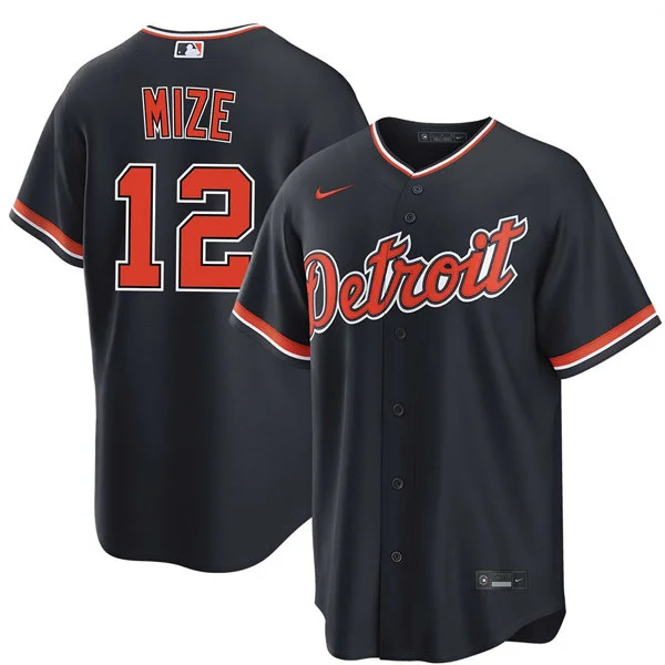 Mens Detroit Tigers #12 Casey Mize Nike 2026 Navy Alternate Limited Jersey