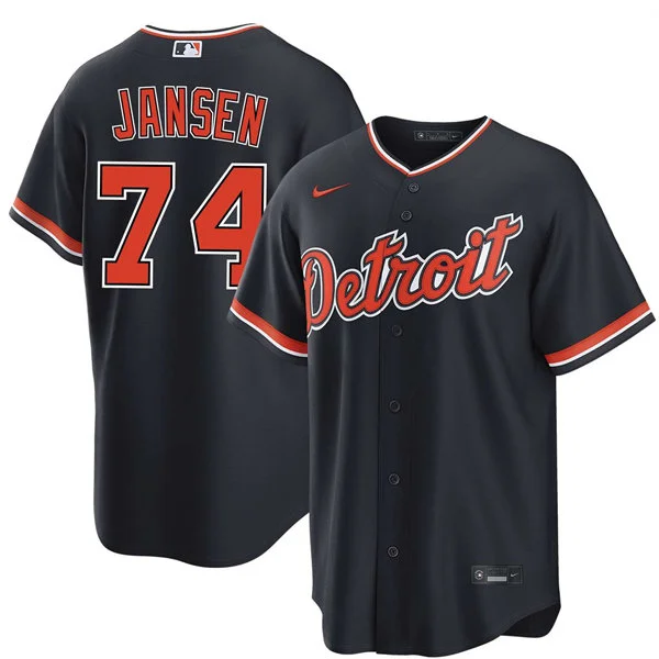 Men's Detroit Tigers #74 Kenley Jansen Nike 2026 Navy Alternate Limited Jersey