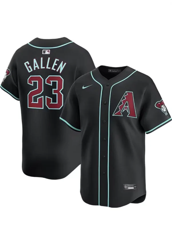 Youth Arizona Diamondbacks #23 Zac Gallen Nike Black Alternate Limited Jersey
