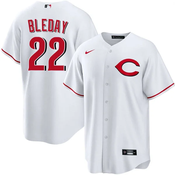 Mens Cincinnati Reds #22 JJ Bleday Nike Alternate 2 Limited Player Jersey White