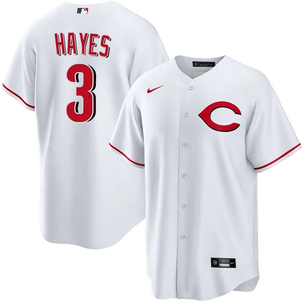 Mens Cincinnati Reds #3 Ke'Bryan Hayes Nike Alternate 2 Limited Player Jersey - White