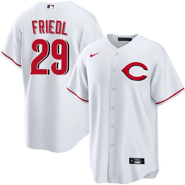 Men's Cincinnati Reds #29 TJ Friedl Nike Alternate 2 Limited Player White