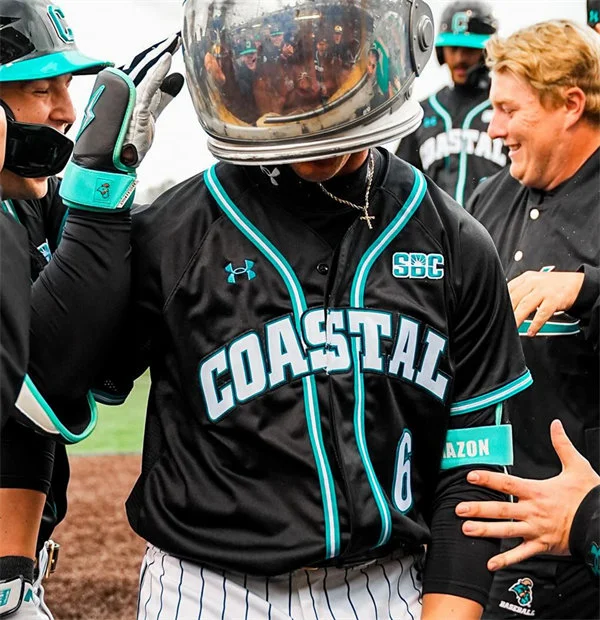 Coastal Carolina Chanticleers Custom 2026 Black Baseball Game Jersey