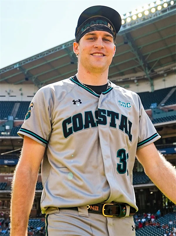 Coastal Carolina Chanticleers Custom 2026 Gray Baseball Game Jersey