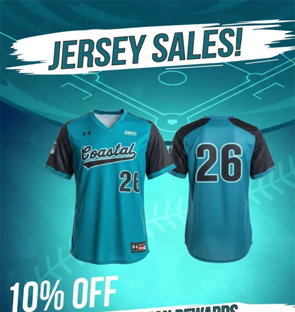 Coastal Carolina Chanticleers Custom 2026 Teal Pullover Baseball Game Jersey