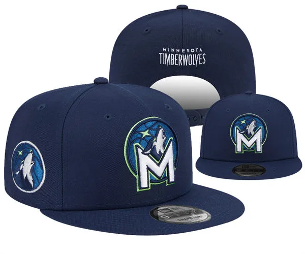 Minnesota Timberwolves Navy Snapback Cap YD2603201
