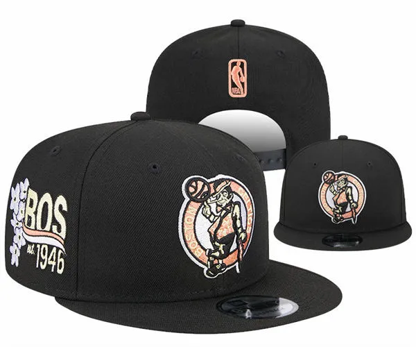 NBA Boston Celtics Black 1946 Anniversary Snapback Hat YD2603201-106126
