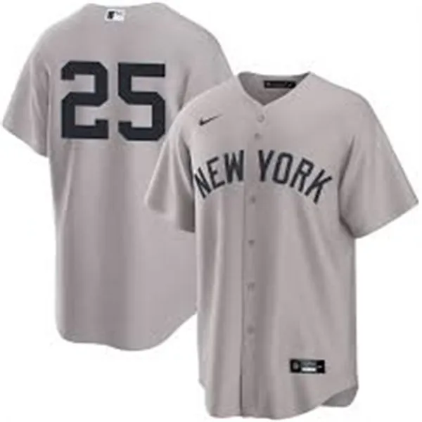 Mens New York Yankees #25 J. C. Escarra Nike Gray Away Limited Jersey