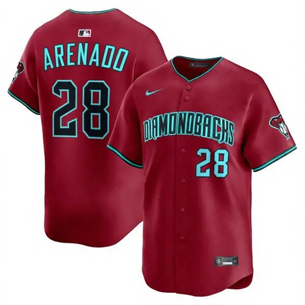 Youth Arizona Diamondbacks #28 Nolan Arenado Nike Crimson Alternate Limited Jersey 