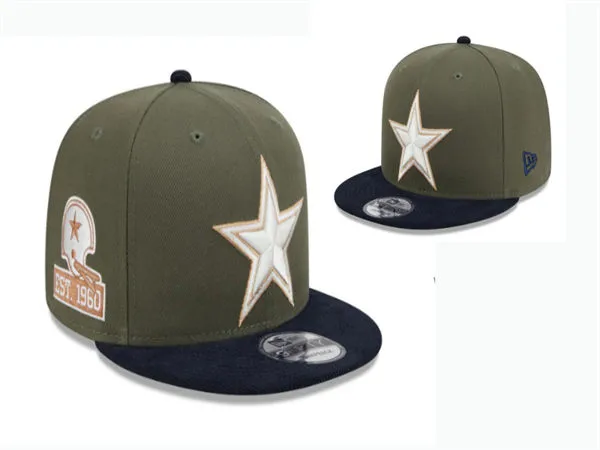 Dallas Cowboys EST.1960 olive Navy Snapback Hat GS260320113