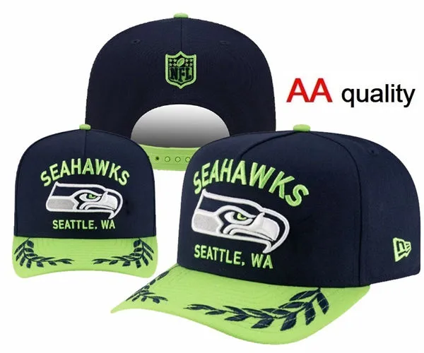 NFL Seattle Seahawks navy Neon Green Snapback Hat YD2603201-326152