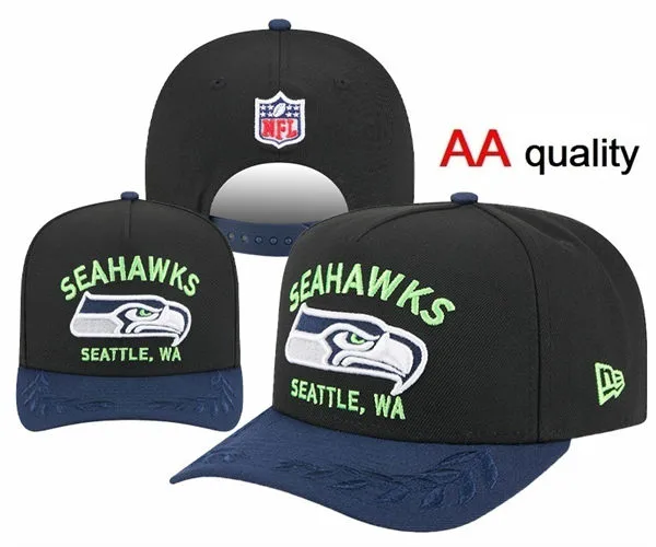 NFL Seattle Seahawks Black navy Snapback Hat YD2603201-326149