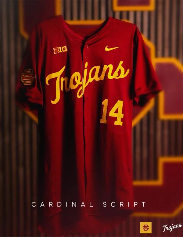 USC Trojans Custom 2026 BIG Cardinal Baseball Game Jersey