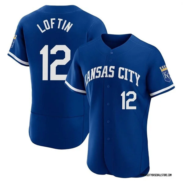 Mens Kansas City Royals #12 Nick Loftin Nike Royal Alternate Limited Jersey
