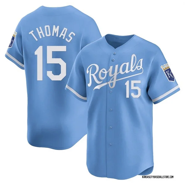 Mens Kansas City Royals #15 Lane Thomas Nike Light Blue Alternate Limited Jersey
