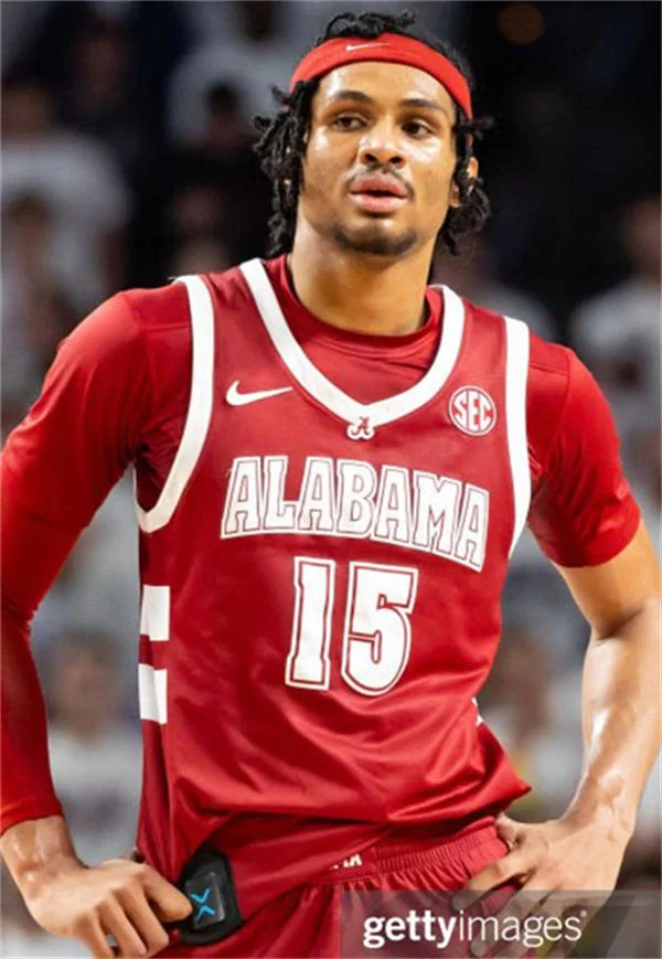Alabama Crimson Tide #15 Noah Williamson Nike Crimson Basketball Throwback Jersey