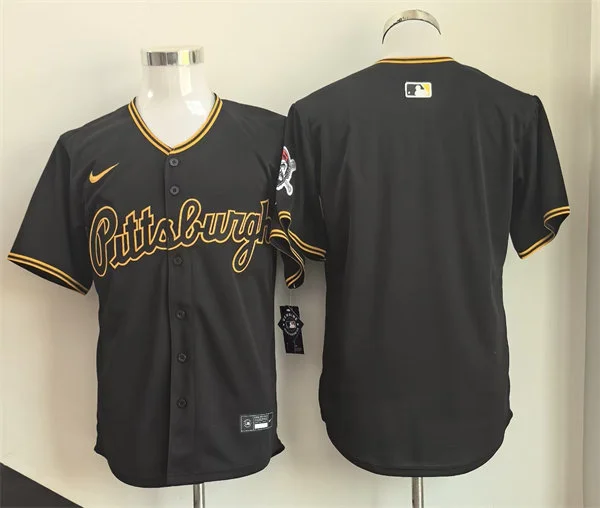Mens Pittsburgh Pirates Blank Nike Black Alternate 2nd Limited Team Jersey