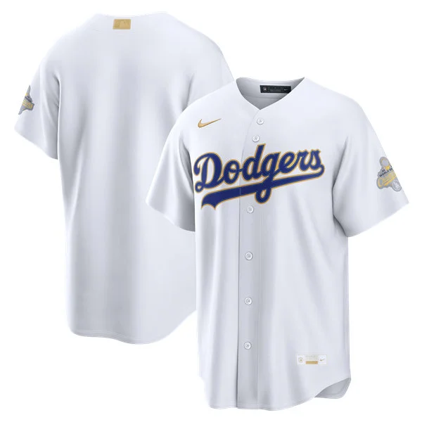 Womens Los Angeles Dodgers Blank Nike 2026 White Gold Collection Stadium Limited Team Jersey