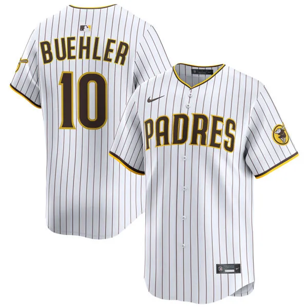 Mens San Diego Padres #10 Walker Buehler Nike Home White Limited Jersey