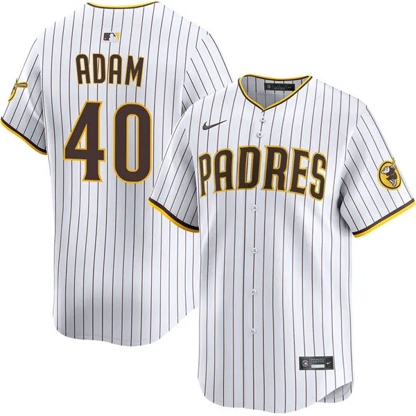 Mens San Diego Padres #40 Jason Adam Nike Home White Limited Jersey
