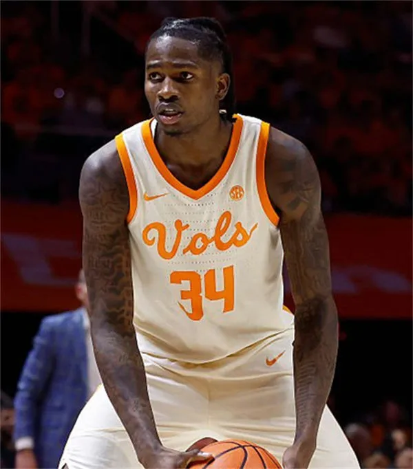Tennessee Volunteers #34 Felix Okpara Nike Natural Retro Classic Vols Basketball Jersey
