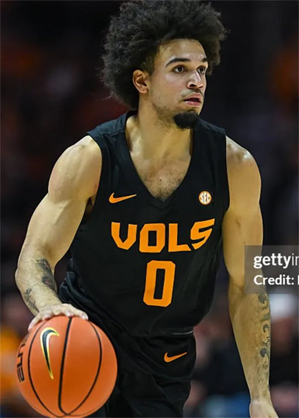 Tennessee Volunteers #0 Ja'Kobi Gillespie Black College Basketball Game Jersey