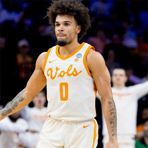 Tennessee Volunteers #0 Ja'Kobi Gillespie Nike Natural Retro Classic Vols Basketball Jersey