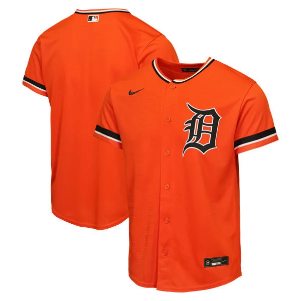 Men's Detroit Tigers Blank Nike 2026 Orange Alternate Limited Team Jersey