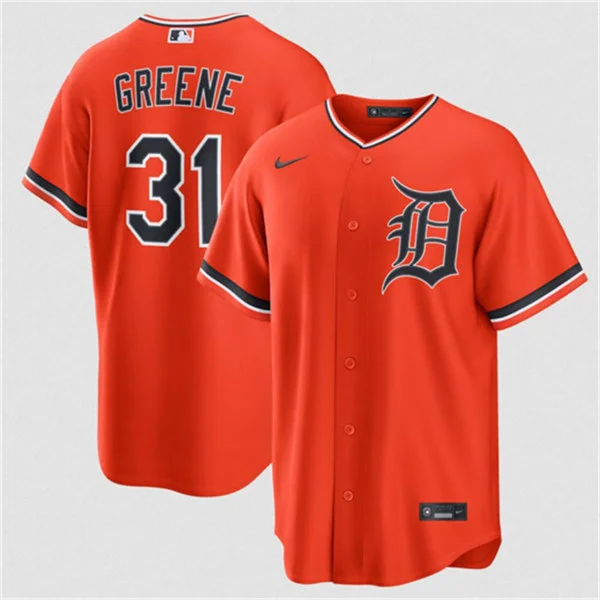 Men's Detroit Tigers #31 Riley Greene Nike 2026 Orange Alternate Limited Jersey