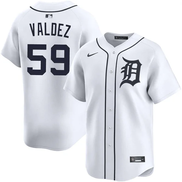Men's Detroit Tigers #59 Framber Valdez  Nike White Home Limited Jersey