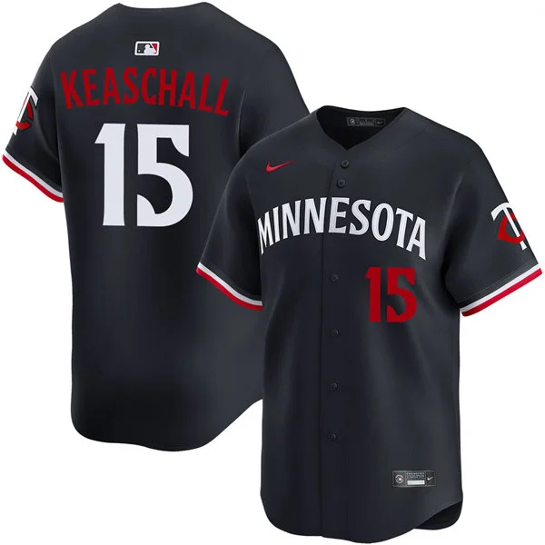 Mens Minnesota Twins #15 Luke Keaschall Nike Navy Minnesota Alternate Vapor Limited Jersey