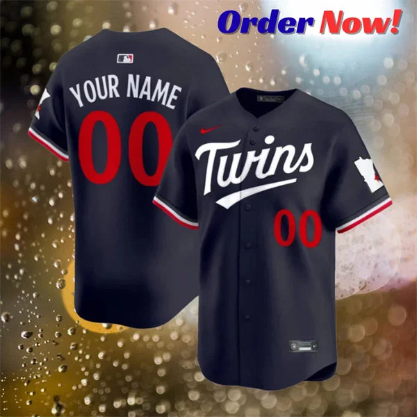Minnesota Twins Custom Nike 2026 Navy Twins Alternate Vapor Limited Jersey